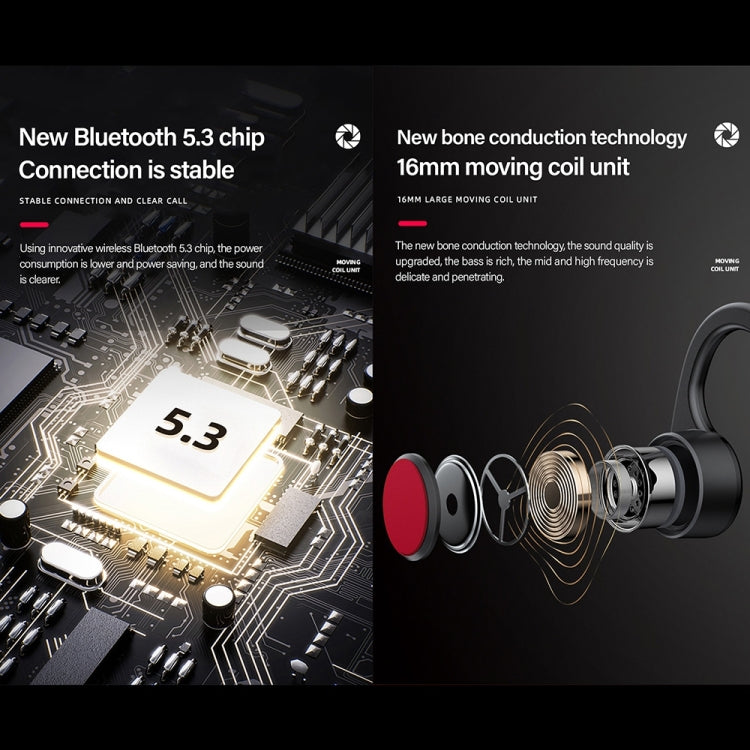 Lenovo X3 Pro 골전도 무선 블루투스 5.3 스포츠 이어폰 마이크 포함