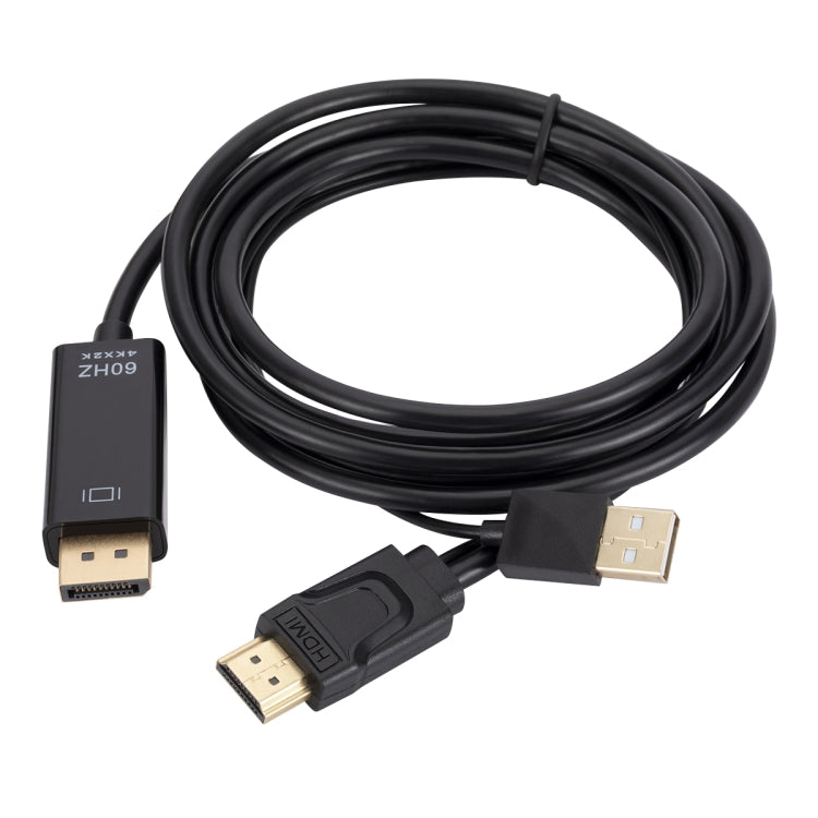 전원 공급 장치가 포함된 HDMI to USB+DisplayPort 어댑터 케이블, 길이: 1.8m, 180cm