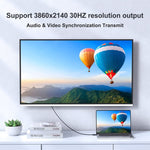 전원 공급 장치가 포함된 HDMI to USB+DisplayPort 어댑터 케이블, 길이: 1.8m, 180cm
