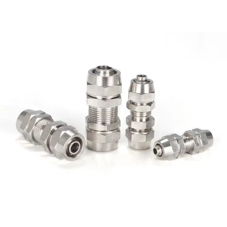 PM-4 LAIZE 2개입 니켈 도금 구리 직선형 공압 빠른 커넥터, PM-4 (2개입), PM-6 (2개입), PM-8 (2개입), PM-10 (2개입), PM-12, PM-14, PM-16