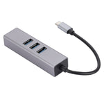SL-030 USB-C / 타입-C to 기가비트 이더넷 RJ45 & 3 x USB 3.0 어댑터 컨버터 허브, USB-C / 타입-C to RJ45 & 3 x USB