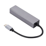 SL-030 USB-C / 타입-C to 기가비트 이더넷 RJ45 & 3 x USB 3.0 어댑터 컨버터 허브, USB-C / 타입-C to RJ45 & 3 x USB
