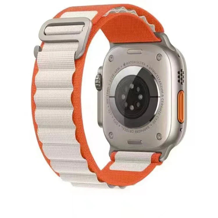 통기성 투톤 나일론 시계줄, Apple Watch Ultra 49mm / 시리즈 8&7 45mm / SE 2&6&SE&5&4 44mm / 3&2&1 42mm용, 시리즈 8&7 41mm / SE 2&6&SE&5&4 40mm / 3&2&1 38mm용