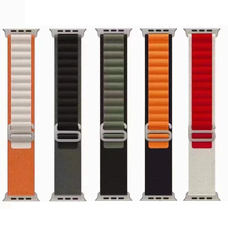 통기성 투톤 나일론 시계줄, Apple Watch Ultra 49mm / 시리즈 8&7 45mm / SE 2&6&SE&5&4 44mm / 3&2&1 42mm용, 시리즈 8&7 41mm / SE 2&6&SE&5&4 40mm / 3&2&1 38mm용