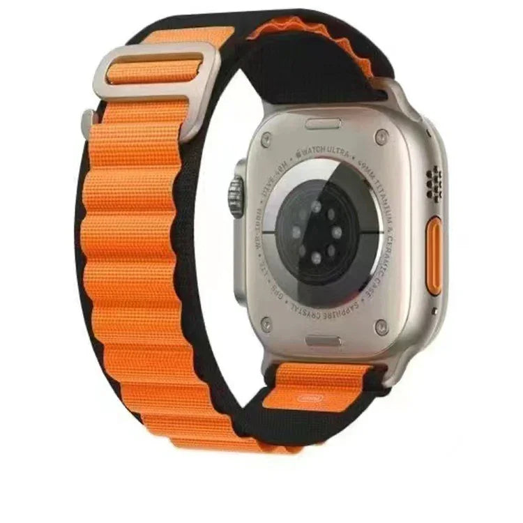 통기성 투톤 나일론 시계줄, Apple Watch Ultra 49mm / 시리즈 8&7 45mm / SE 2&6&SE&5&4 44mm / 3&2&1 42mm용, 시리즈 8&7 41mm / SE 2&6&SE&5&4 40mm / 3&2&1 38mm용