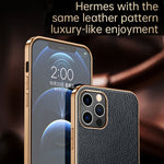 SULADA Shockproof TPU + Handmade Leather Phone Case, For iPhone 14, For iPhone 14 Plus, For iPhone 14 Pro, For iPhone 14 Pro Max