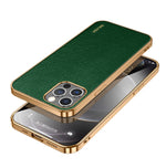 SULADA Shockproof TPU + Handmade Leather Phone Case, For iPhone 14, For iPhone 14 Plus, For iPhone 14 Pro, For iPhone 14 Pro Max