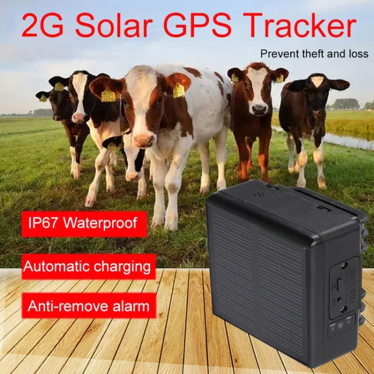 RF-V24 4G 태양광 GPS 추적 위치 추적기 가축 추적기, 2G 메모리 포함, 4G 메모리 포함