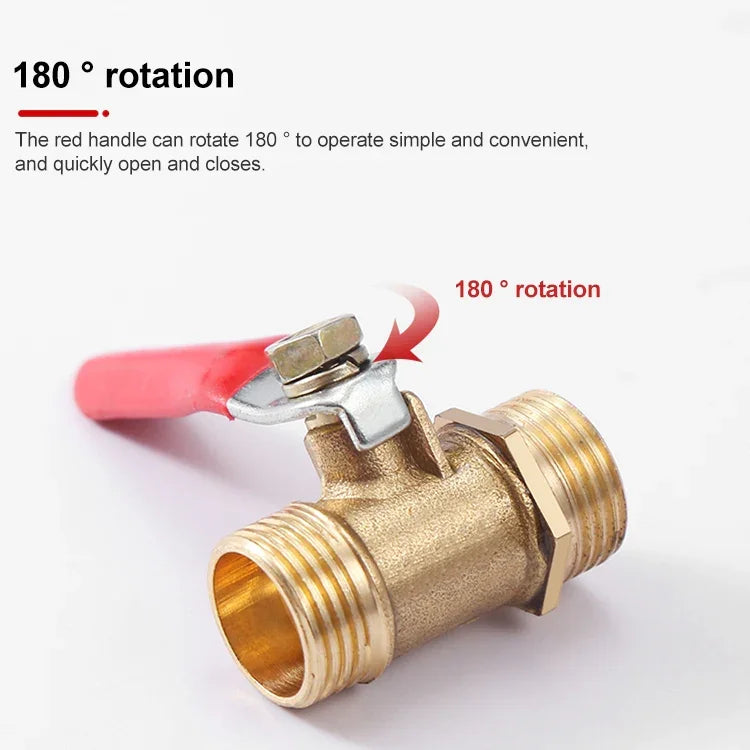 공압 호스 커넥터 구리 볼 밸브, 내부 2-바브 8mm, 내부 2-바브 10mm, 내부 3-바브 8mm, 내부 및 외부 1 1/8 인치, 내부 및 외부 2 1/4 인치, 내부 및 외부 3 3/8 인치, 내부 및 외부 4 1/2 인치, 이중 내부 1 1/8 인치