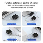 X83 65W 출력 USB-C / 타입-C + 4포트 USB 허브 PD 충전기, 미국 플러그, X83