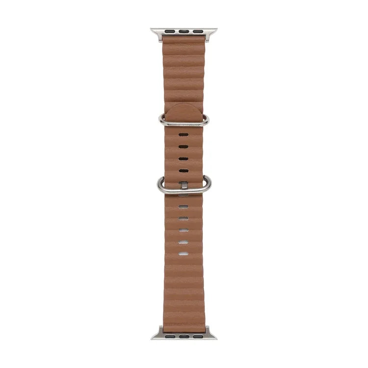 Ocean Style Leather Watch Strap, For Apple Watch Ultra 49mm / Series 8&7 45mm / SE 2&6&SE&5&4 44mm / 3&2&1 42mm, For Apple Watch Ultra 49mm / Series 8&7 45mm /, For Apple Watch Series 8&7 41mm / SE 2&6&SE&5&4 40mm / 3&2&1 38mm