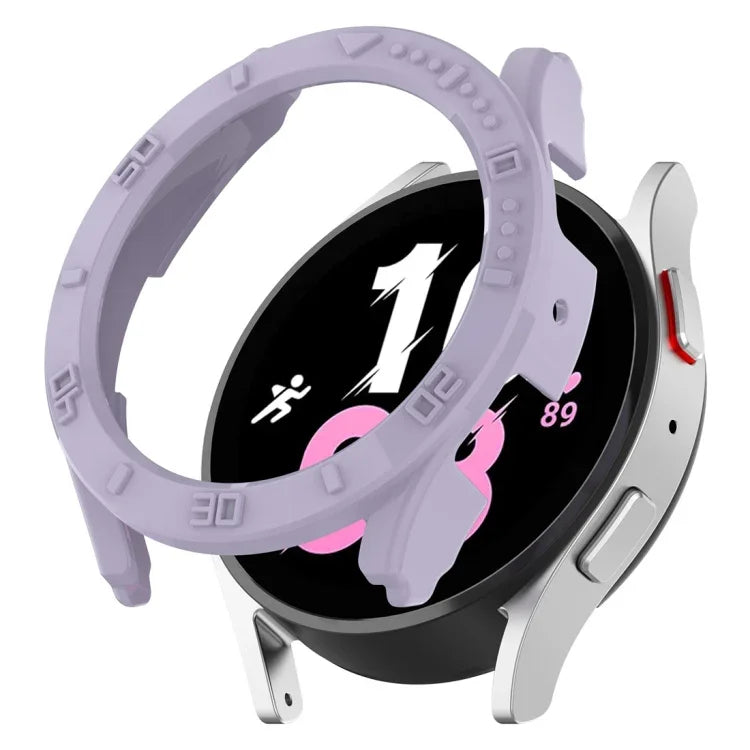 Half Coverage PC Watch Protective Case with Scale, For Samsung Galaxy Watch5 / Watch4 44 mm