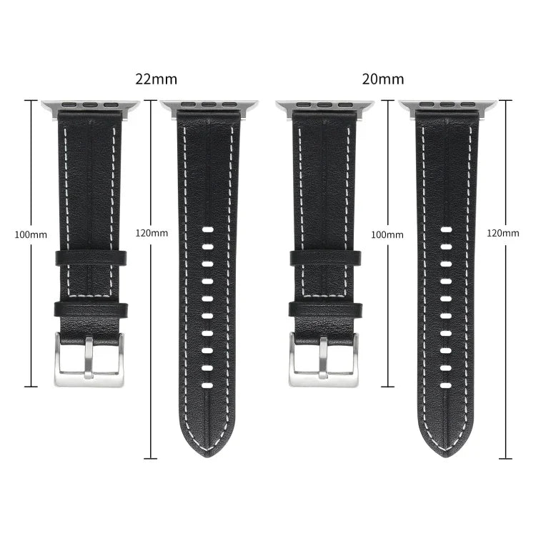 플루티드 가죽 스트랩, 애플 워치 울트라 49mm / 시리즈 8&7 45mm / SE 2&6&SE&5&4 44mm / 3&2&1 42mm용, 애플 워치 울트라 49mm / 시리즈 8&7 45mm용, 애플 워치 시리즈 8&7 41mm / SE 2&6&SE&5&4 40mm / 3&2&1 38mm용