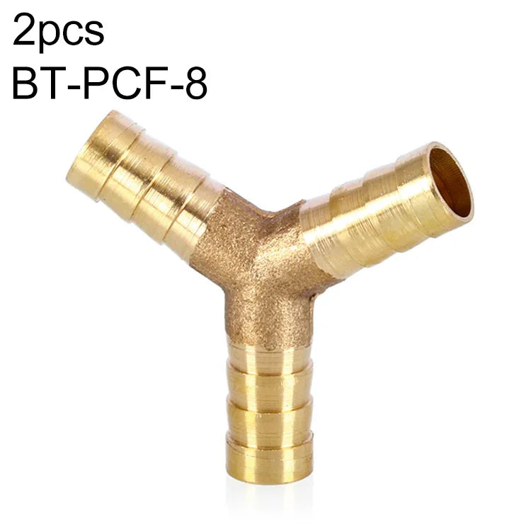 LAIZE 2개 팩 파고다 Y형 3방향 공압 부품, 구경: 12mm, 6mm, 8mm, 10mm, 12mm