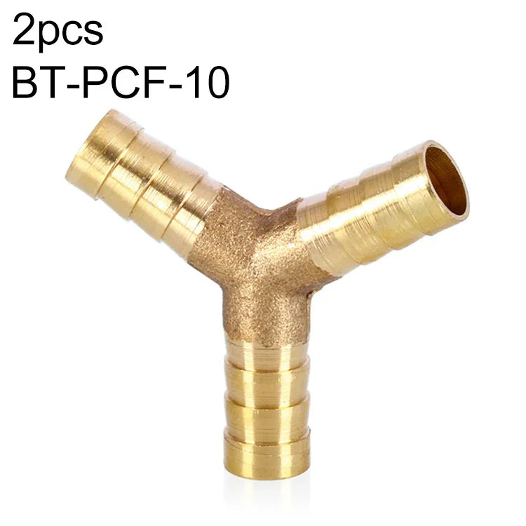 LAIZE 2개 팩 파고다 Y형 3방향 공압 부품, 구경: 12mm, 6mm, 8mm, 10mm, 12mm