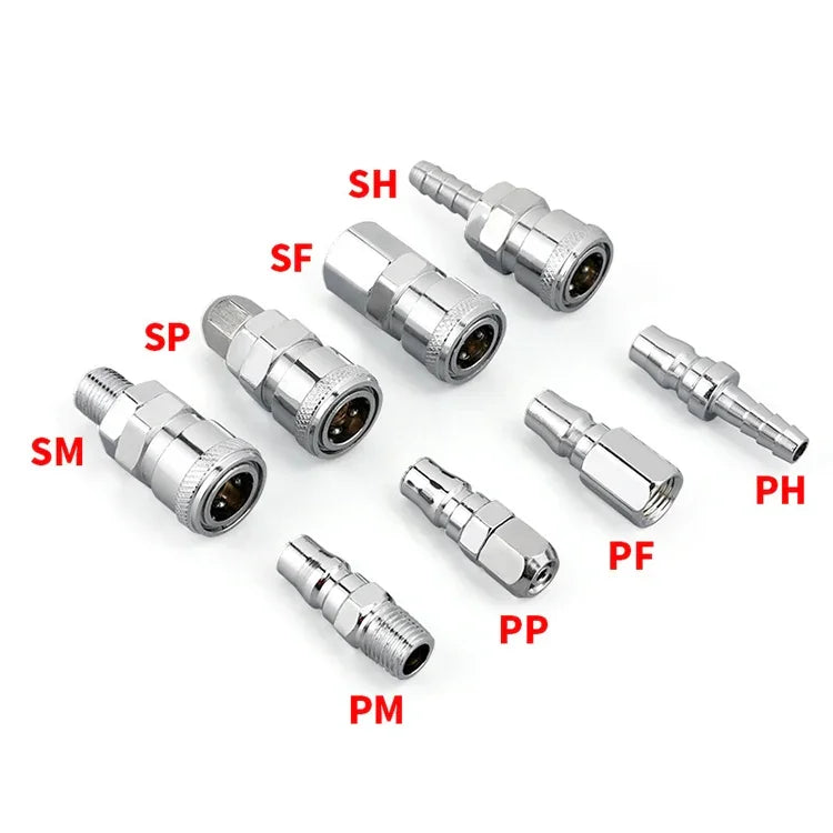 10개 C형 셀프락 에어 튜브 공압 퀵 피팅 커넥터, PF-20, PF-30, PF-40, PH-20, PH-30, PH-40, PM-20, PM-30, PM-40, PP-20, PP-30, PP-40, SF-20, SF-30, SF-40, SH-20, SH-30, SH-40, SM-20, SM-30, SM-40, SP-20, SP-30, SP-40, SF+PF-20, SF+PF-3...