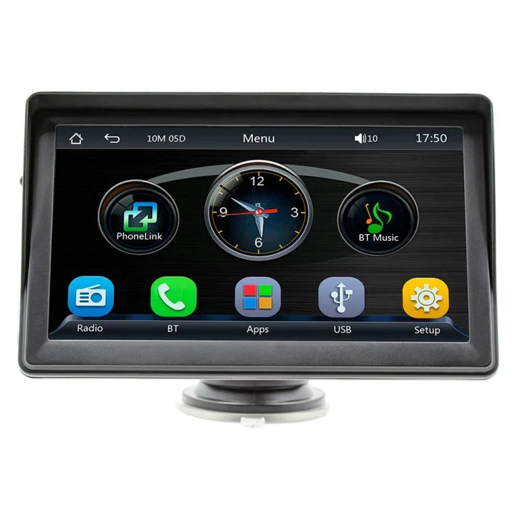 7인치 무선 CarPlay 라디오 멀티미디어 플레이어 1080P IPS 터치 스크린 MP5 라디오 블루투스 모니터, B600W