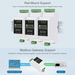 Waveshare DIN 레일 RS485 to RJ45 시리얼 서버 POE 기능 포함, 23273