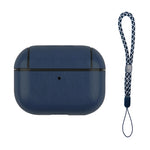 Wireless Earphone Leather Shockproof Protective Case with Lanyard, For AirPods Pro 2