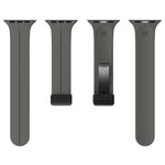 단색 실리콘 시계줄, 애플 워치 울트라 49mm / 시리즈 8&7 45mm / SE 2&6&SE&5&4 44mm용, 애플 워치 시리즈 8&7 41mm / SE 2&6&SE&5&4 40mm / 3&2&1 38mm용