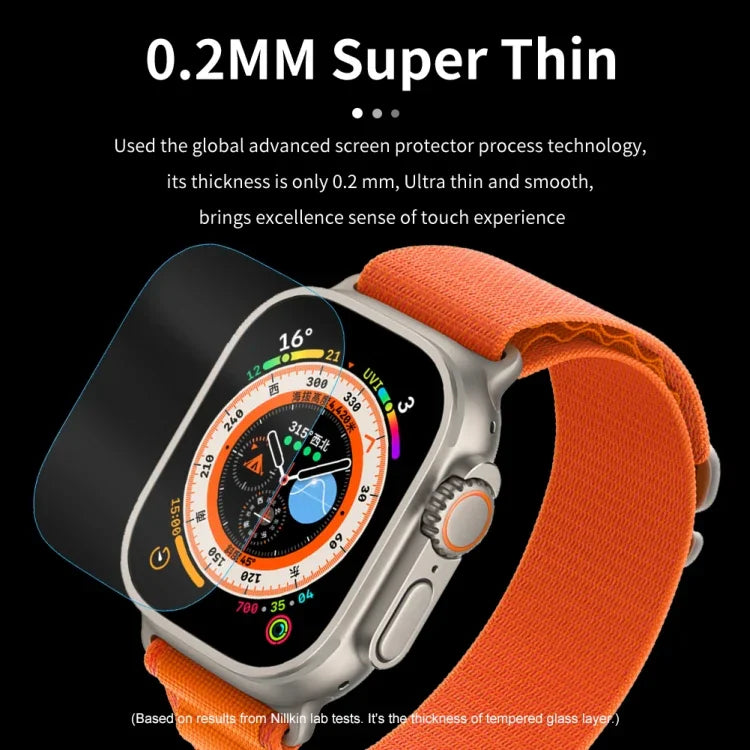 NILLKIN H+Pro 0.2mm 9H 방폭 강화유리 필름, 애플 워치 울트라 49mm용