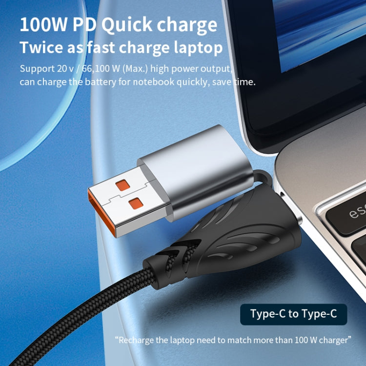 ADC-008 100W USB/Type-C to Type-C + 8핀 + 마이크로 USB 2 to 3 완전 호환 고속 충전 데이터 케이블, 1.2m, 2m