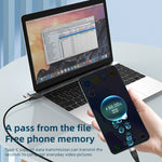 ADC-008 66W USB to USB-C/Type-C + 8핀 + 마이크로 USB 3-in-1 완전 호환 고속 충전 데이터 케이블, 1.2m, 2m