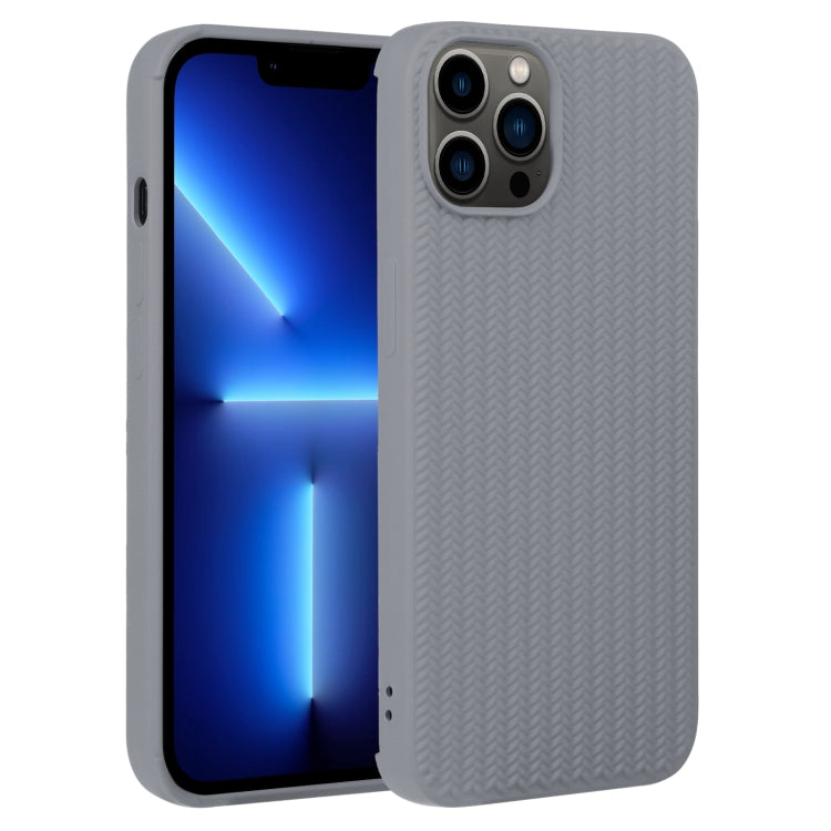 Weave Texture Silicone Phone Case, For iPhone 13 Pro, For iPhone 13 Pro Max, For iPhone 12, For iPhone 12 Pro, For iPhone 12 Pro Max