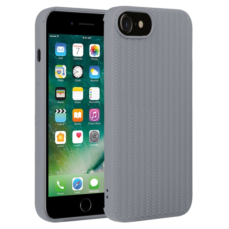 Weave Texture Silicone Phone Case, For iPhone SE 2022 / SE 2020 / 7 / 8, For iPhone 7 Plus / 8 Plus