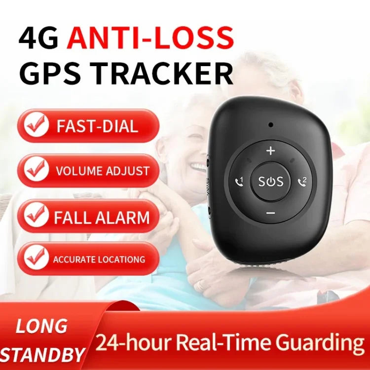 RF-V50 IP67 방수 4G LTE 3G 2G GSM 노인용 SOS 버튼 비상 알람 GPS 추적기, RF-V50 (블랙), RF-V50 (레드)