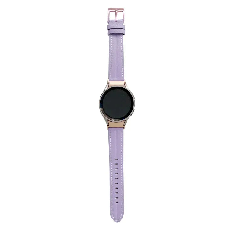 홈이 있는 천연 가죽 시계 밴드, 삼성 갤럭시 Watch5 40mm / 44mm용