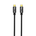 100W 타입-C to 타입-C 썬더볼트 4 풀기능 데이터 케이블, 0.3m, 0.5m, 0.8m, 1m