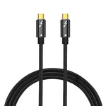 100W 타입-C to 타입-C 썬더볼트 4 풀기능 데이터 케이블, 0.3m, 0.5m, 0.8m, 1m