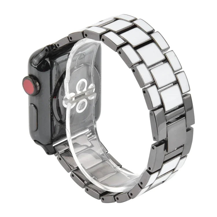 Epoxy Metal Watchband, For Apple Watc 5 & 4 44mm / 3 & 2 & 1 42mm
