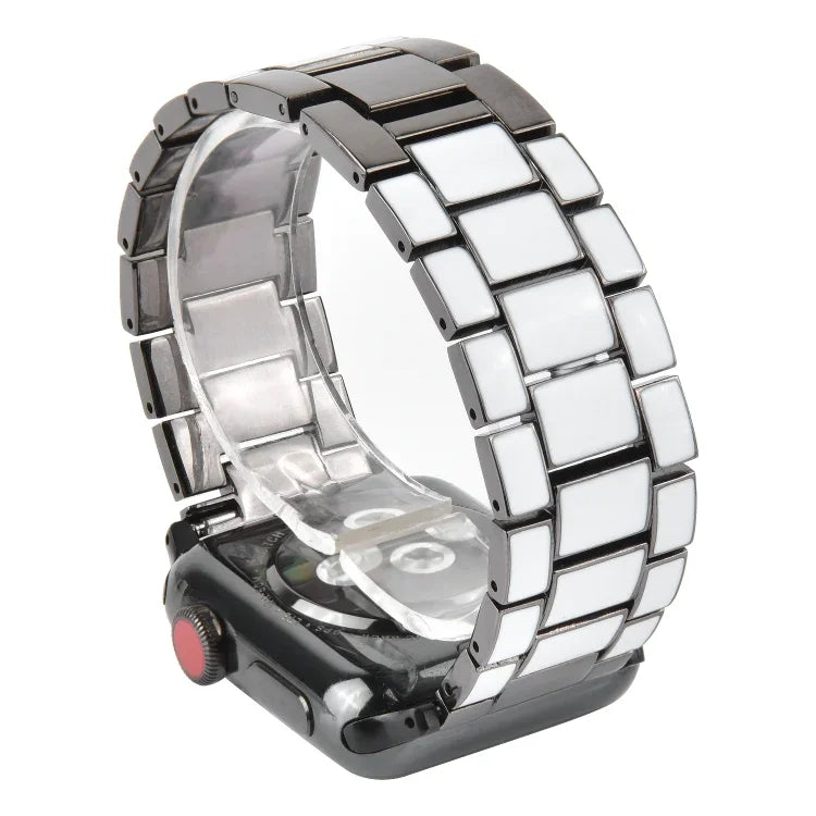 Epoxy Metal Watchband, For Apple Watc 5 & 4 44mm / 3 & 2 & 1 42mm