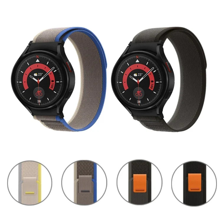 For Samsung Galaxy Watch 5 Pro / Watch4 Classic Loop Nylon Watch Band