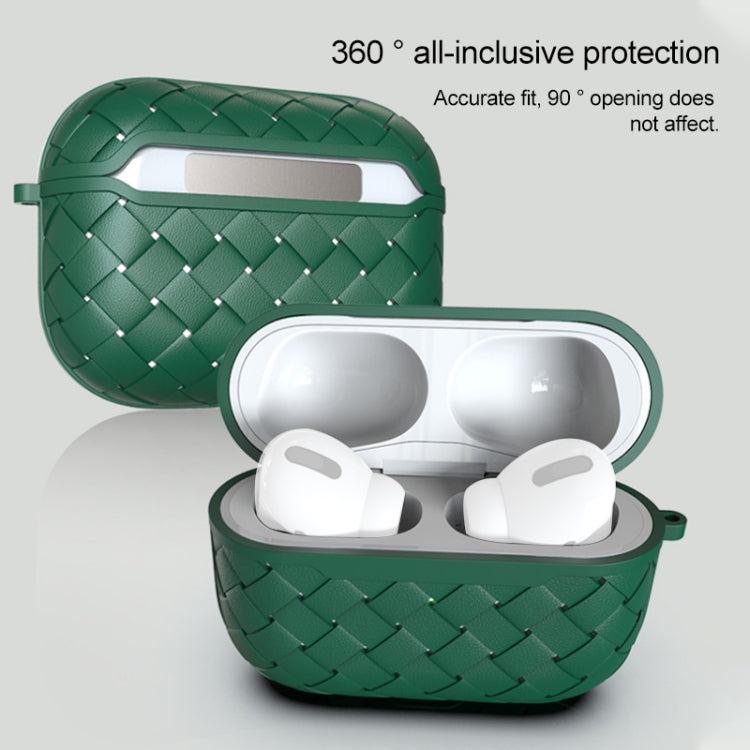 Weave Texture TPU Wireless Earphone Protective Case, For AirPods Pro, For AirPods 1 / 2