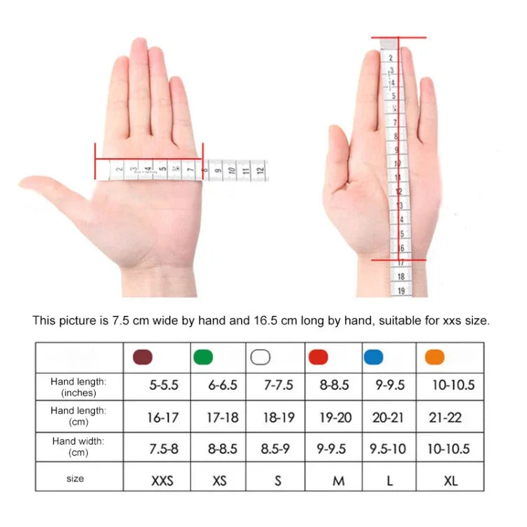 304 스테인리스 스틸 5손가락 강철 링 절단 방지 노동 보호 장갑, XXS, XS, S, M, L