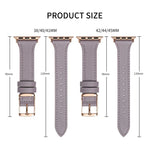 애플 워치용 천연 가죽 통기성 시계줄, 시리즈 8&7 45mm / SE 2&6&SE&5&4 44mm / 3&2&1 42mm, 시리즈 8&7 41mm / SE 2&6&SE&5&4 40mm / 3&2&1 38mm