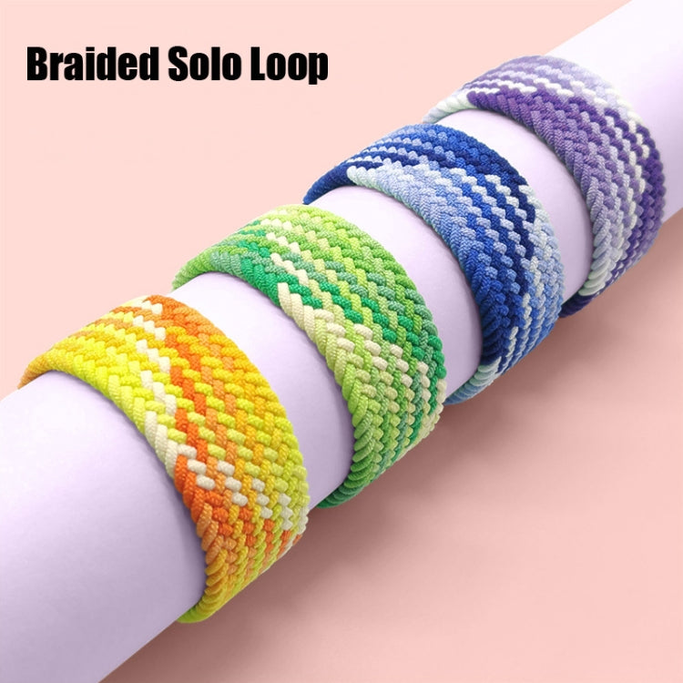 Nylon Single-turn Braided Watch Band For Apple Watch Series 8&7 41mm / SE 2&6&SE&5&4 40mm / 3&2&1 38mm, For Apple Watch Series 8&7 41mm,145mm, For Apple Watch Series 8&7 41mm, 145mm