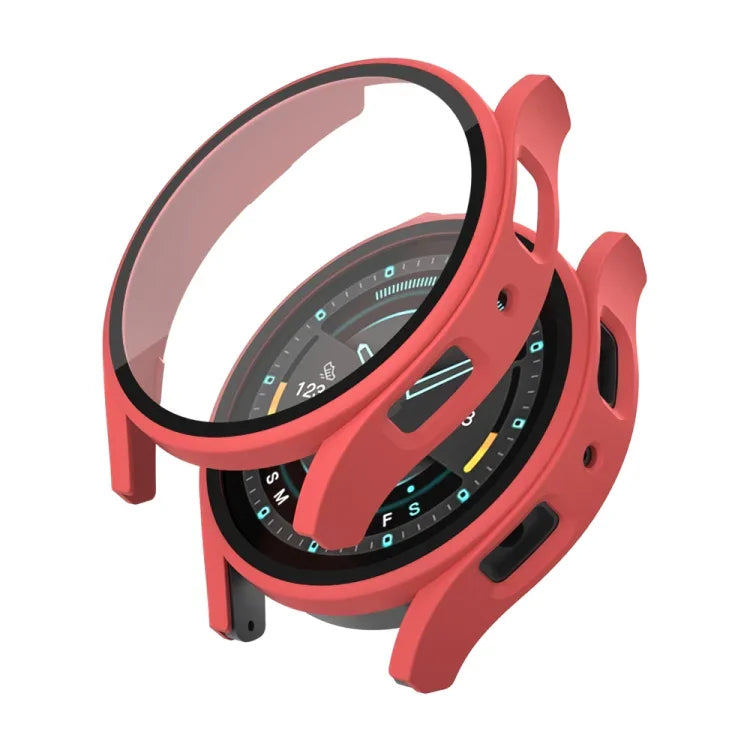 Frosted PC + Tempered Film Integrated Watch Protective Case, For Samsung Galaxy Watch 5 40mm