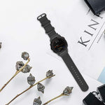 Three-ring Steel Buckle Nylon Watch Band, For Garmin Fenix 7X, For Garmin Fenix 7