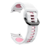 Wave Two Color Silicone Watch Band, For Samsung Galaxy Watch5 Pro