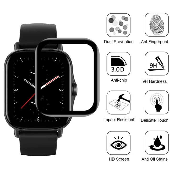 3D 표면 복합 소프트 시계 필름, Amazfit GTS 2E용, Fitbit Charge 5용, Garmin Fenix 7S용, Keep Band B2용, OPPO Watch Free용, OPPO Watch SE용, Realme Watch 2용, Realme Watch T1용, Realme Watch용, 구글 픽셀 워치용