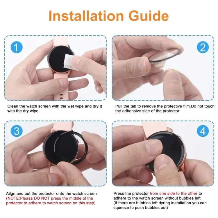 3D 표면 복합 소프트 시계 필름, Amazfit GTS 2E용, Fitbit Charge 5용, Garmin Fenix 7S용, Keep Band B2용, OPPO Watch Free용, OPPO Watch SE용, Realme Watch 2용, Realme Watch T1용, Realme Watch용, 구글 픽셀 워치용