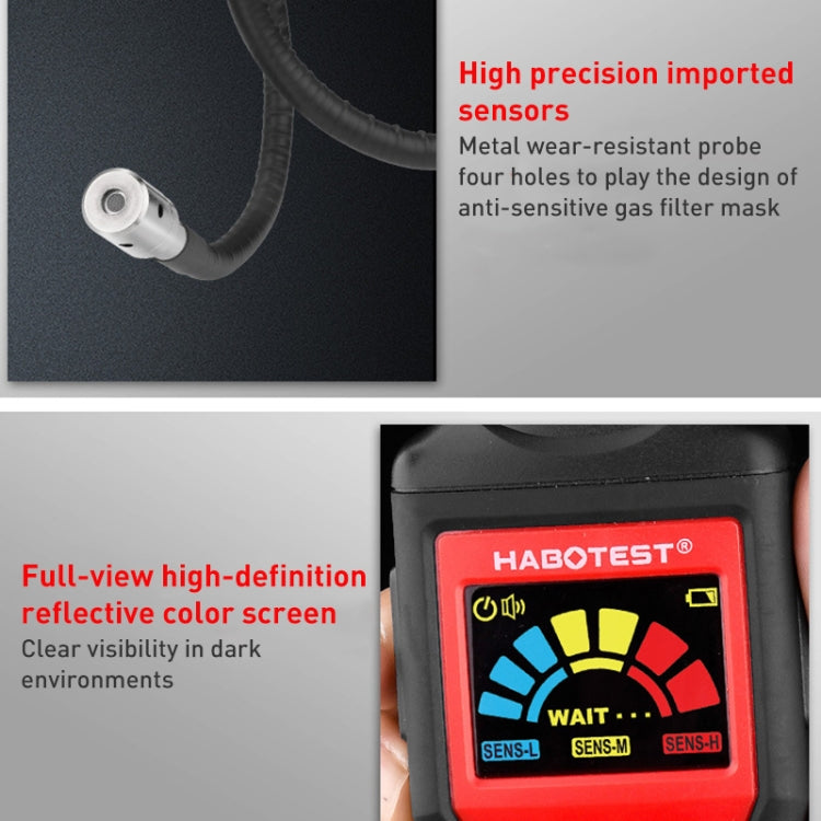 HABOTEST HT601A 가연성 가스 검출기 천 배터리 모델, HT601A