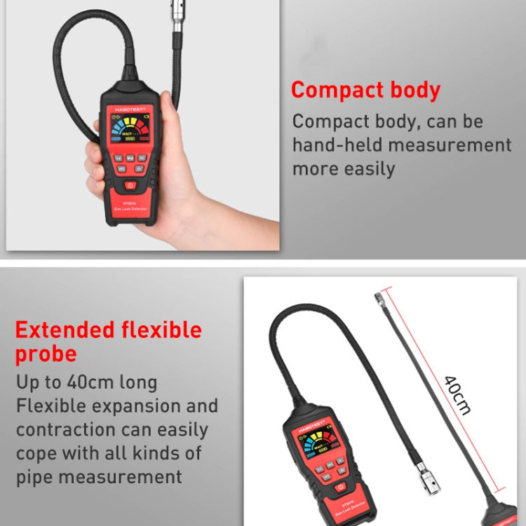 HABOTEST HT601A 가연성 가스 검출기 천 배터리 모델, HT601A