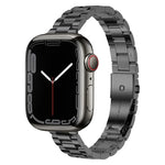 Small Waist Stainless Steel Watch Band, For Apple Watch Ultra 49mm / Series 8&7 45mm, For Apple Watch Series 8&7 41mm / SE 2&6&SE&5&4 40mm