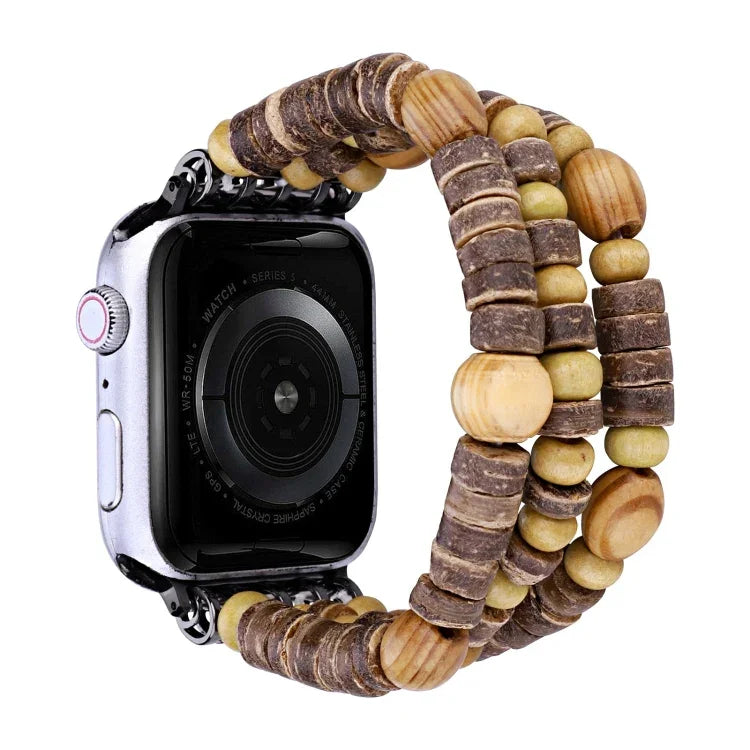 우드 비즈 시계줄, Apple Watch Ultra 49mm / 시리즈 8&7 45mm용, Apple Watch 시리즈 8&7 41mm용