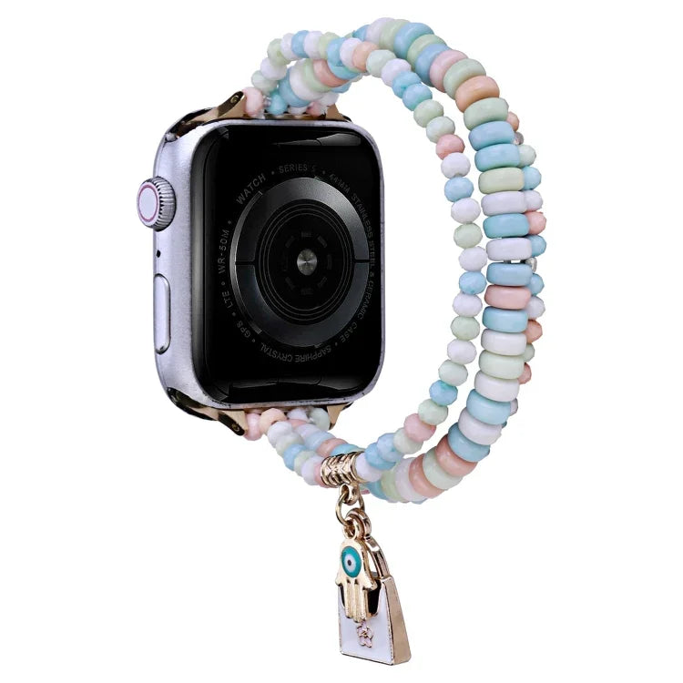 3열 비즈 시계줄, Apple Watch Ultra 49mm / 시리즈 8&7 45mm용, Apple Watch 시리즈 8&7 41mm용
